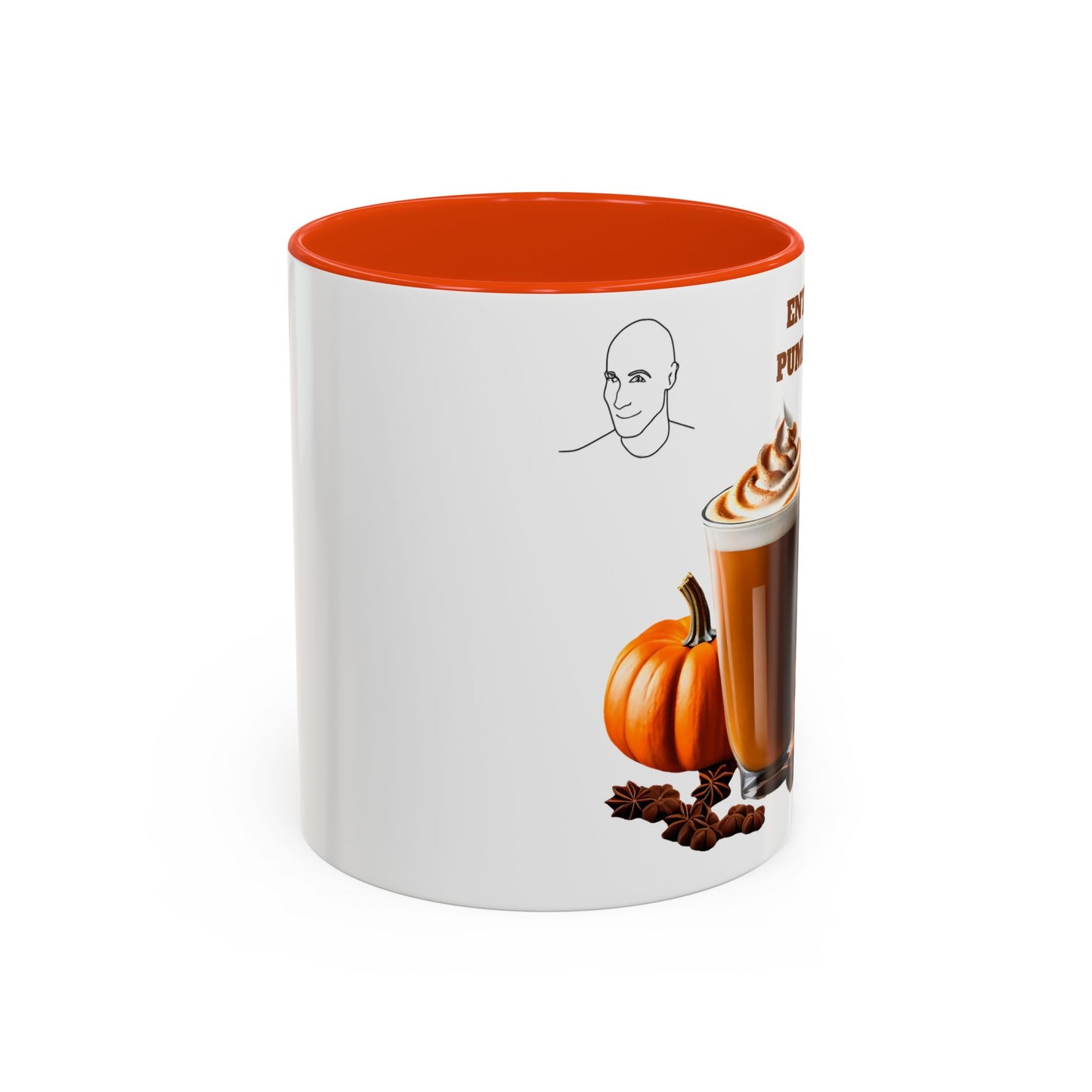 Entice With Pumpkin Spice Cute Guys Colorful Mug, 11oz