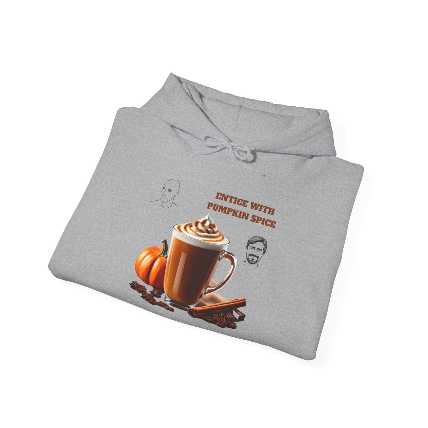 Entice With Pumpkin Spice Latte Cute Guys Unisex Heavy Blend™ Hooded Sweatshirt