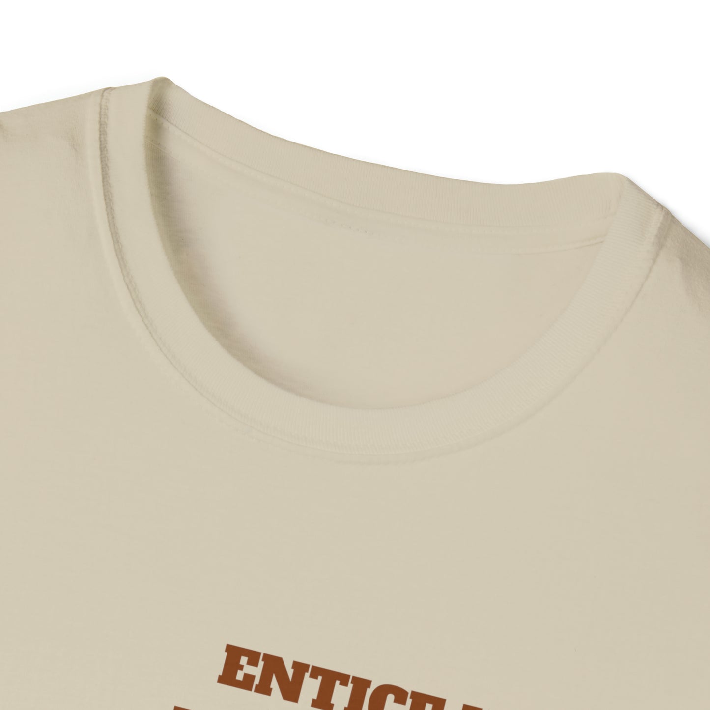 Entice With Pumpkin Spice Latte Cute Guys Unisex Softstyle T-Shirt