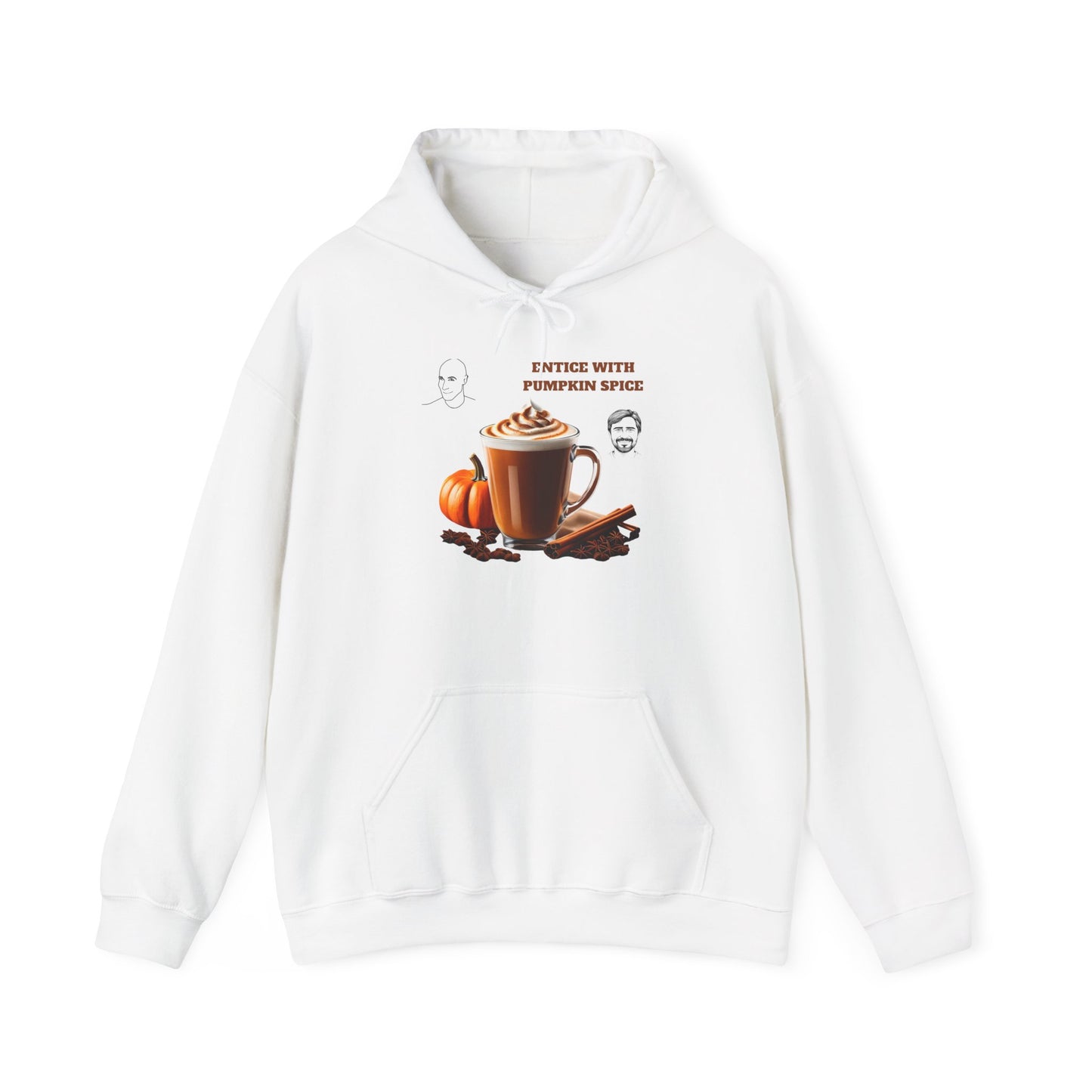 Entice With Pumpkin Spice Latte Cute Guys Unisex Heavy Blend™ Hooded Sweatshirt