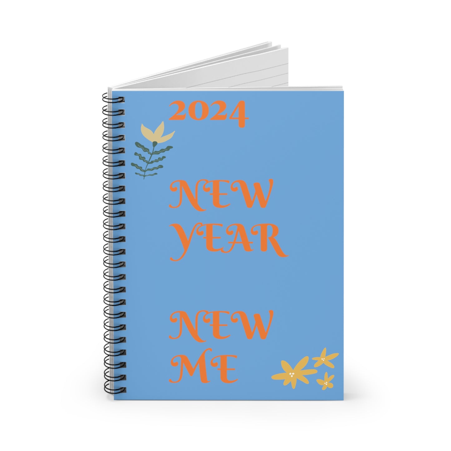 Spiral Notebook - Ruled Line 2024 New Year New Me