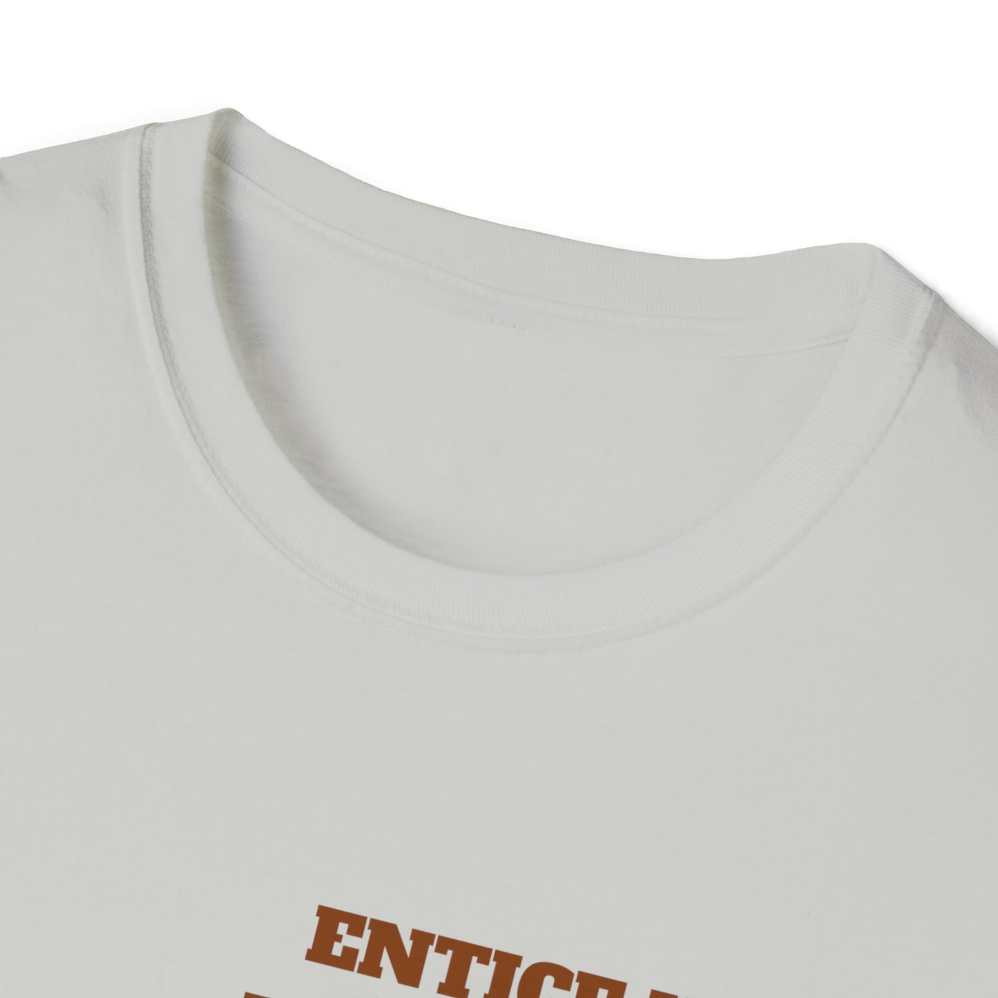 Entice With Pumpkin Spice Latte Cute Guys Unisex Softstyle T-Shirt