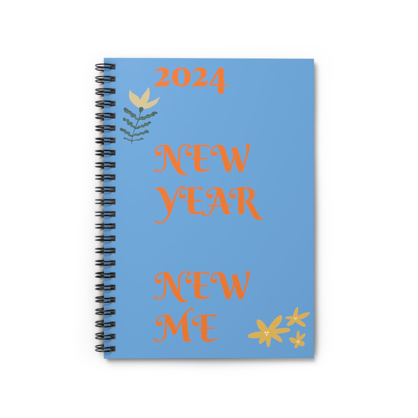 Spiral Notebook - Ruled Line 2024 New Year New Me