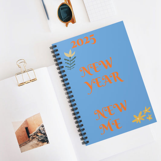 Spiral Notebook - Ruled Line 2025 New Year New Me