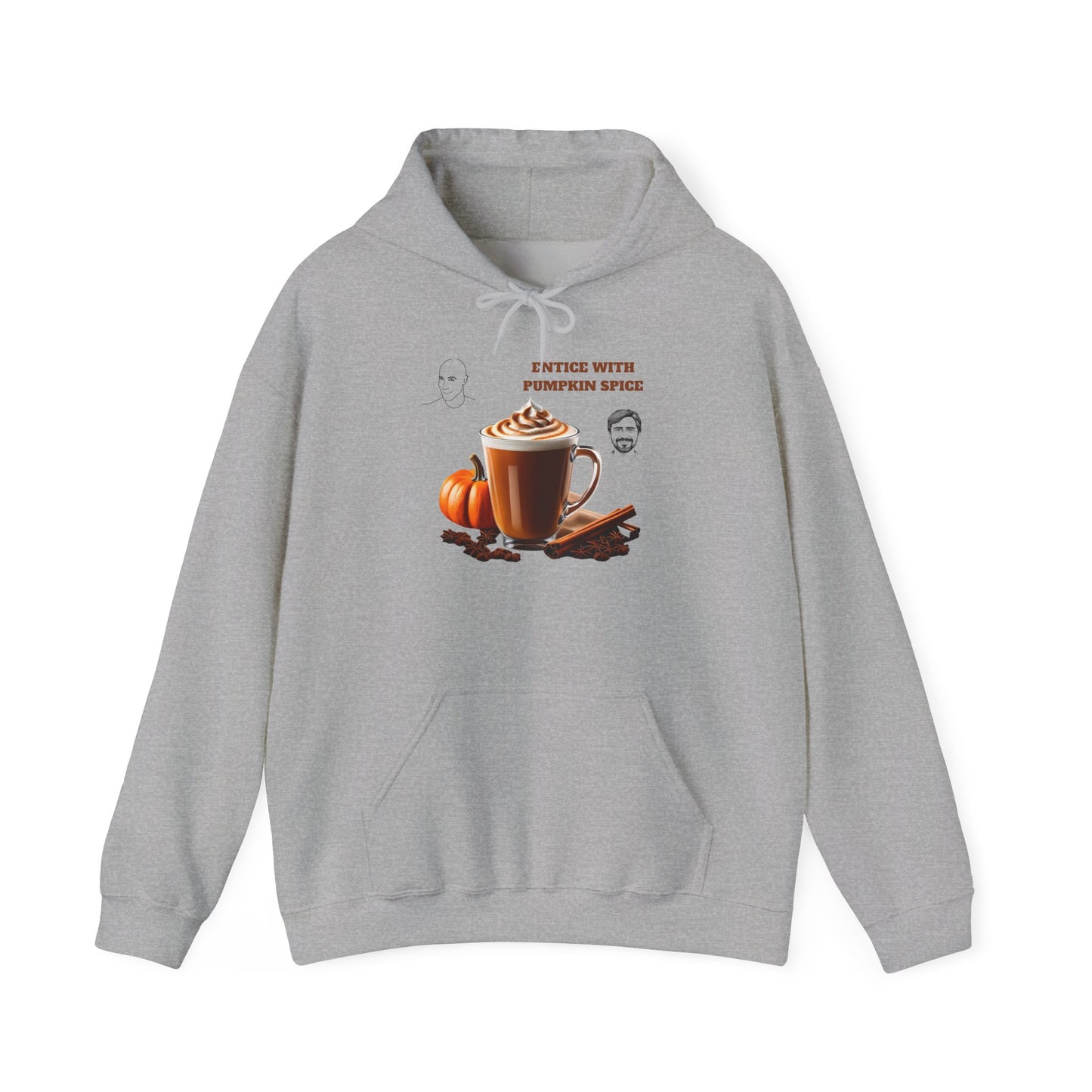 Entice With Pumpkin Spice Latte Cute Guys Unisex Heavy Blend™ Hooded Sweatshirt