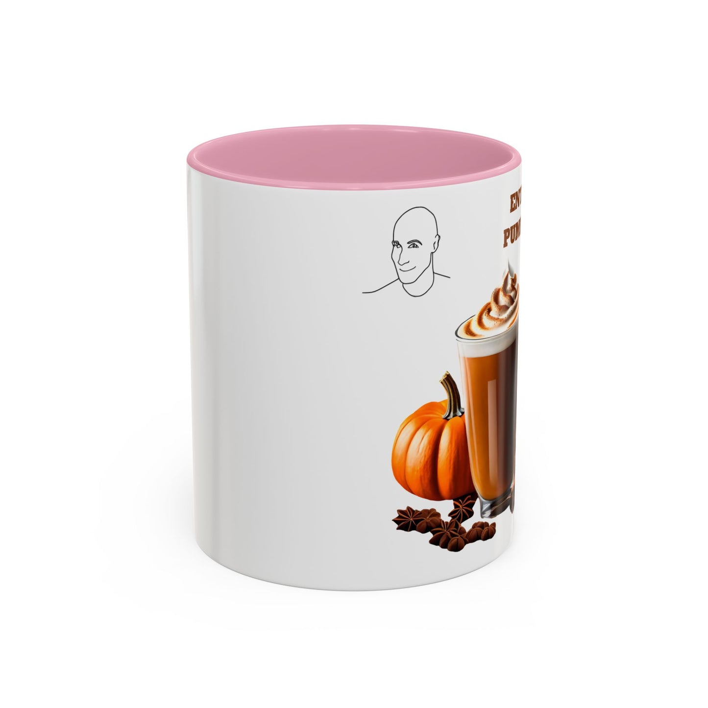 Entice With Pumpkin Spice Cute Guys Colorful Mug, 11oz