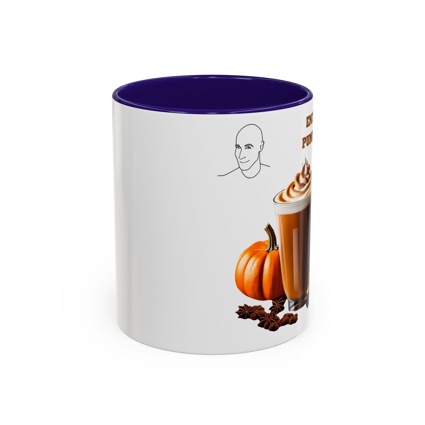 Entice With Pumpkin Spice Cute Guys Colorful Mug, 11oz