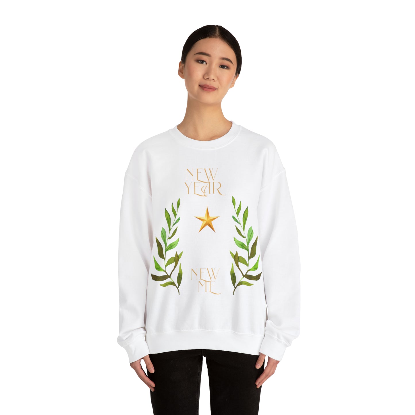 New Year New Me 2024 Unisex Heavy Blend™ Crewneck Sweatshirt