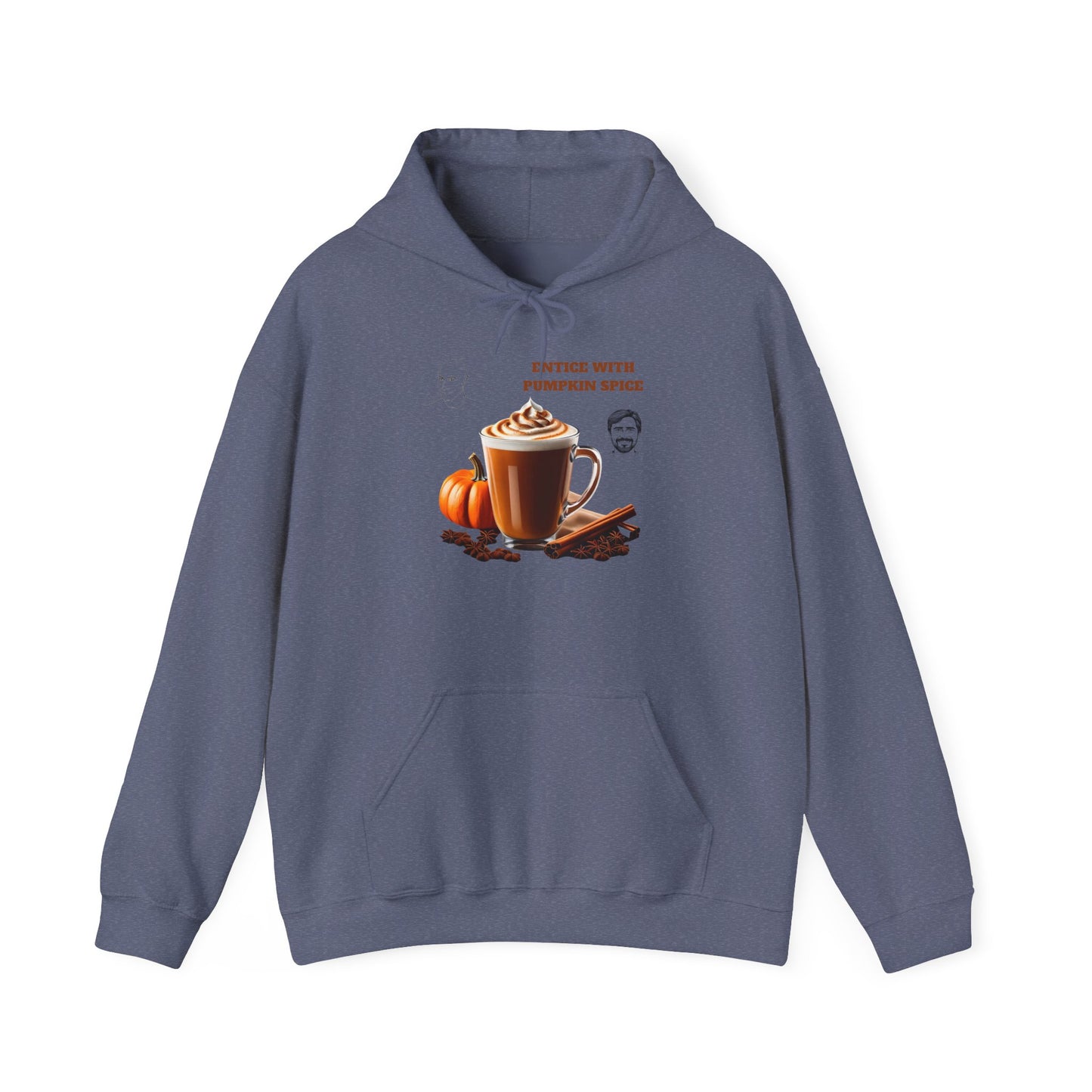 Entice With Pumpkin Spice Latte Cute Guys Unisex Heavy Blend™ Hooded Sweatshirt