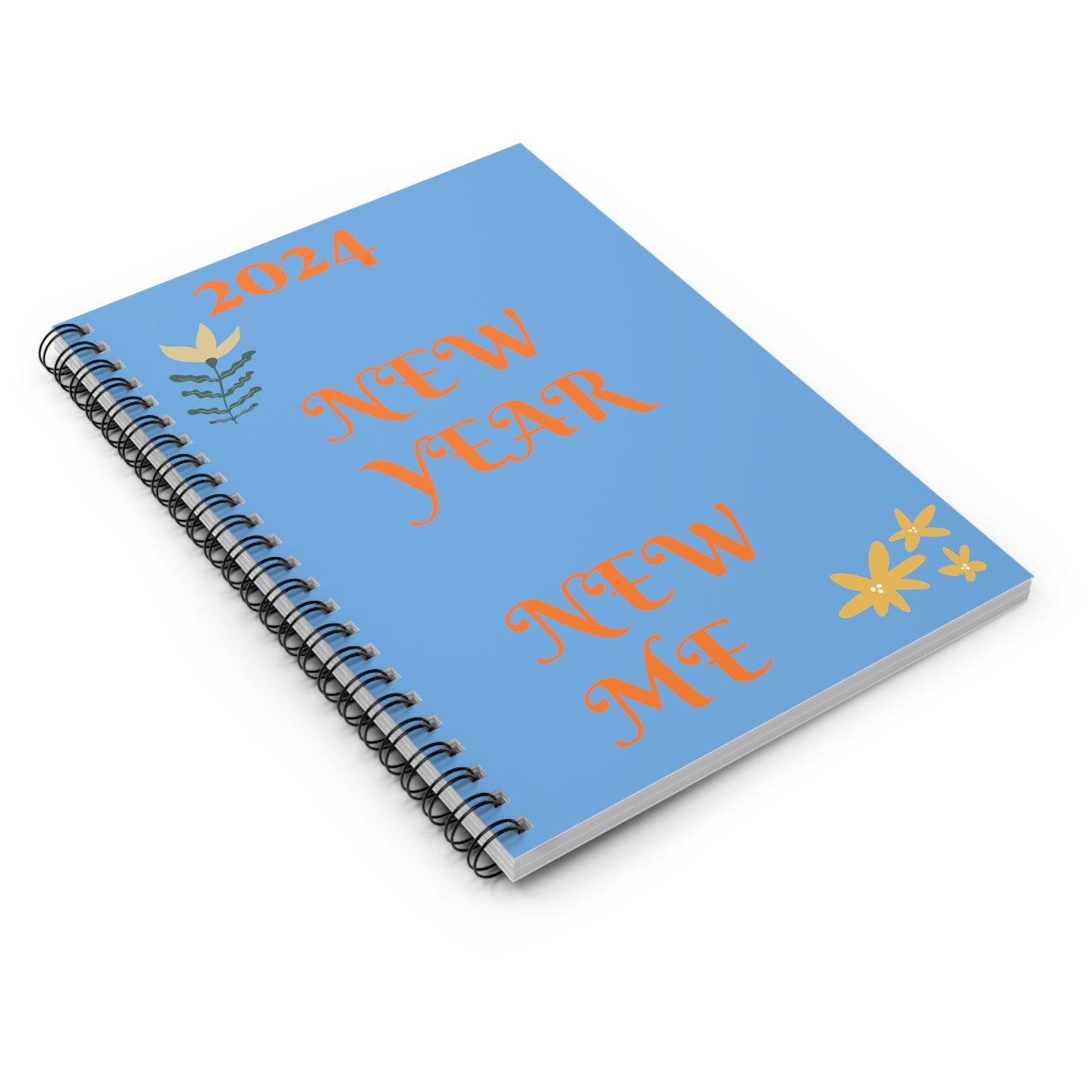 Spiral Notebook - Ruled Line 2024 New Year New Me