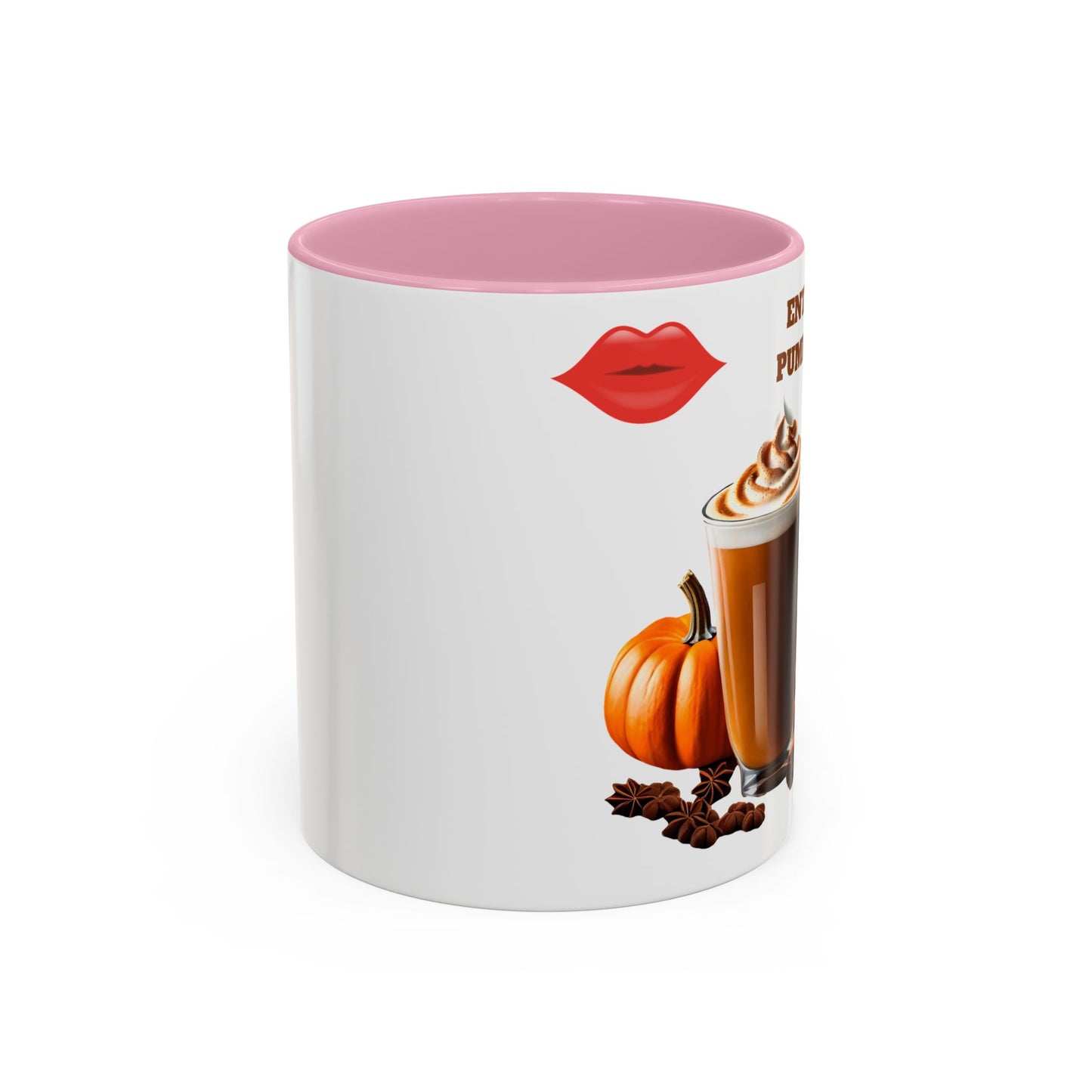 Entice With Pumpkin Spice Sexy Lips Colorful Mug 11oz