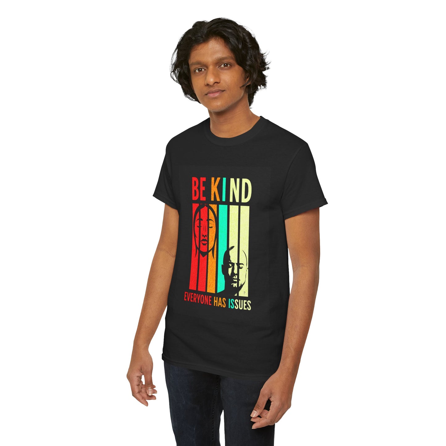 Be Kind Everyone Has Issues Unisex Heavy Cotton Tee