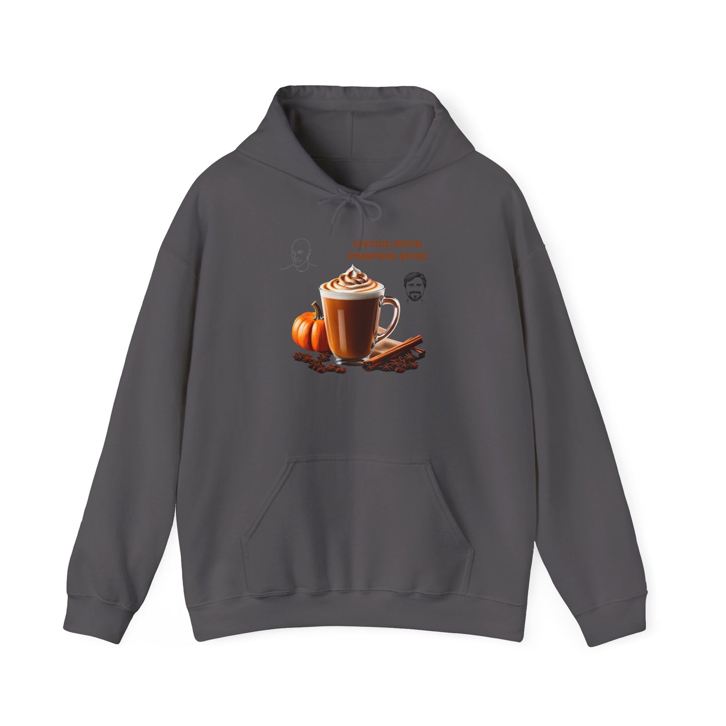 Entice With Pumpkin Spice Latte Cute Guys Unisex Heavy Blend™ Hooded Sweatshirt