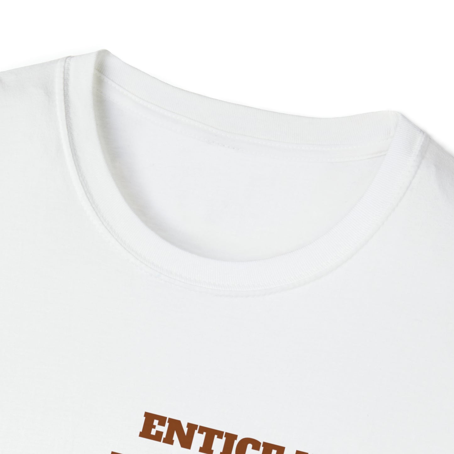 Entice With Pumpkin Spice Latte Cute Guys Unisex Softstyle T-Shirt