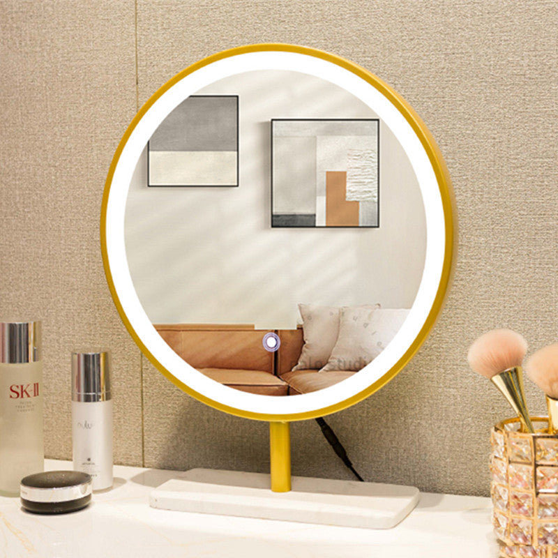 Simple Smart Desktop Rotatable Fill Light Dressing Mirror