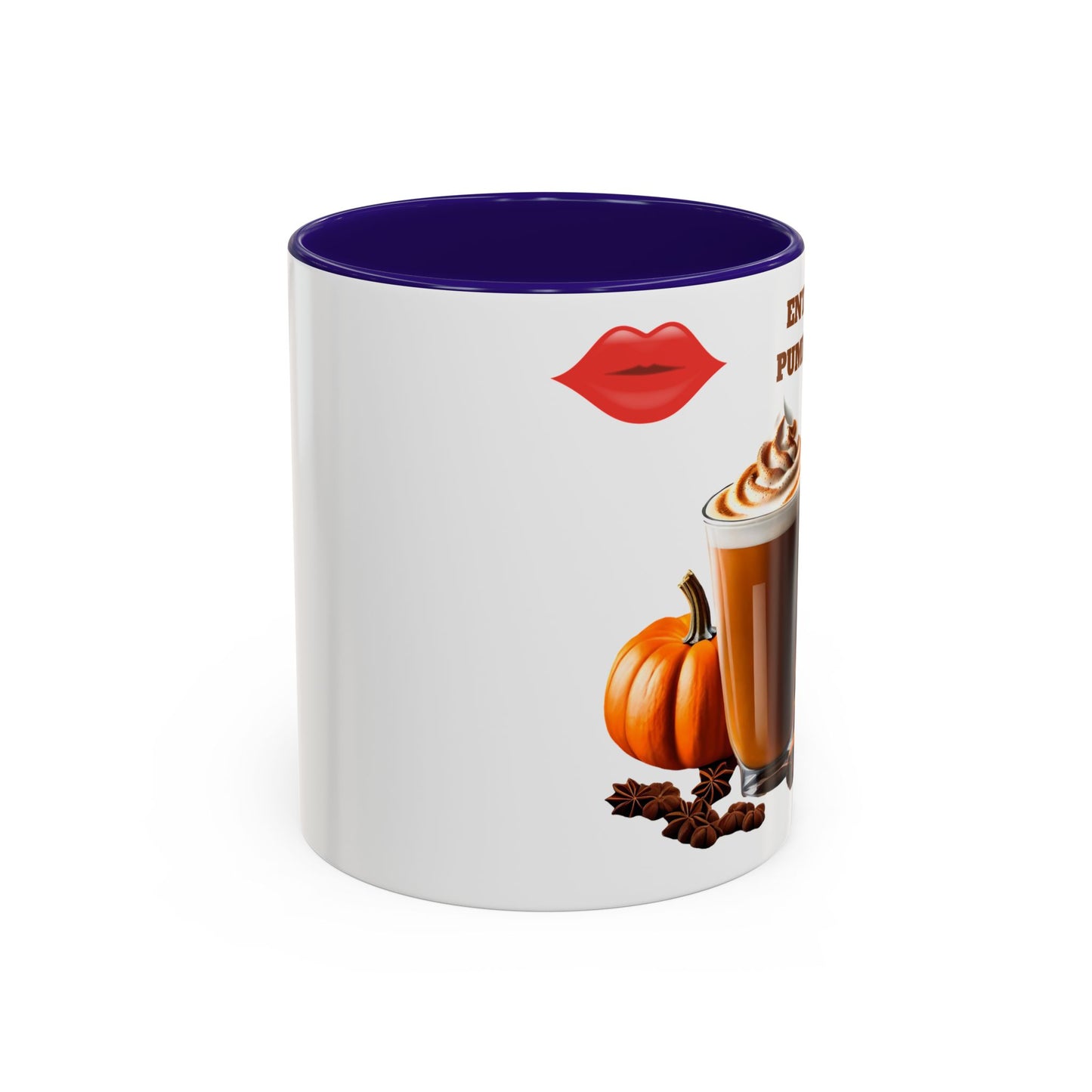 Entice With Pumpkin Spice Sexy Lips Colorful Mug 11oz