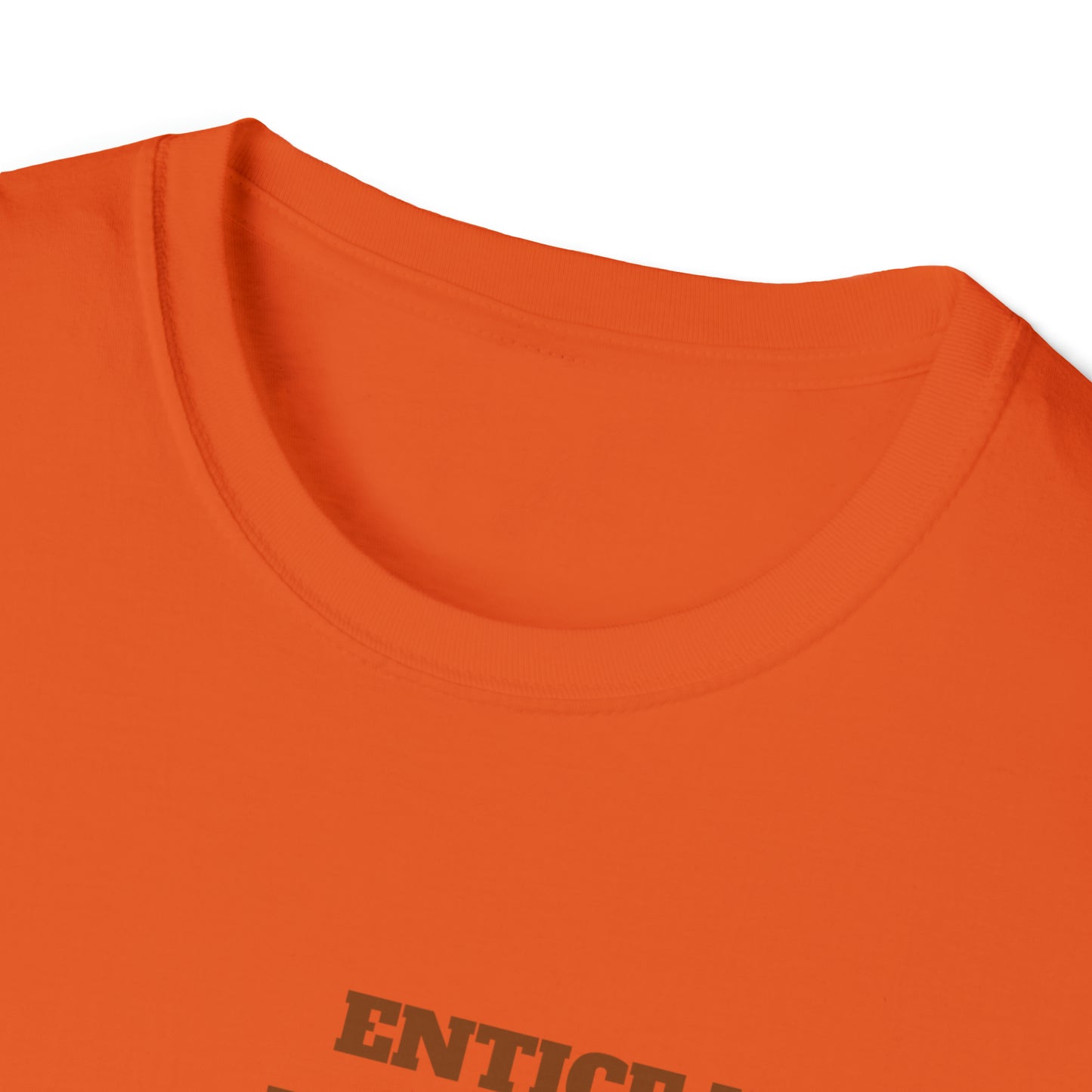 Entice With Pumpkin Spice Latte Cute Guys Unisex Softstyle T-Shirt