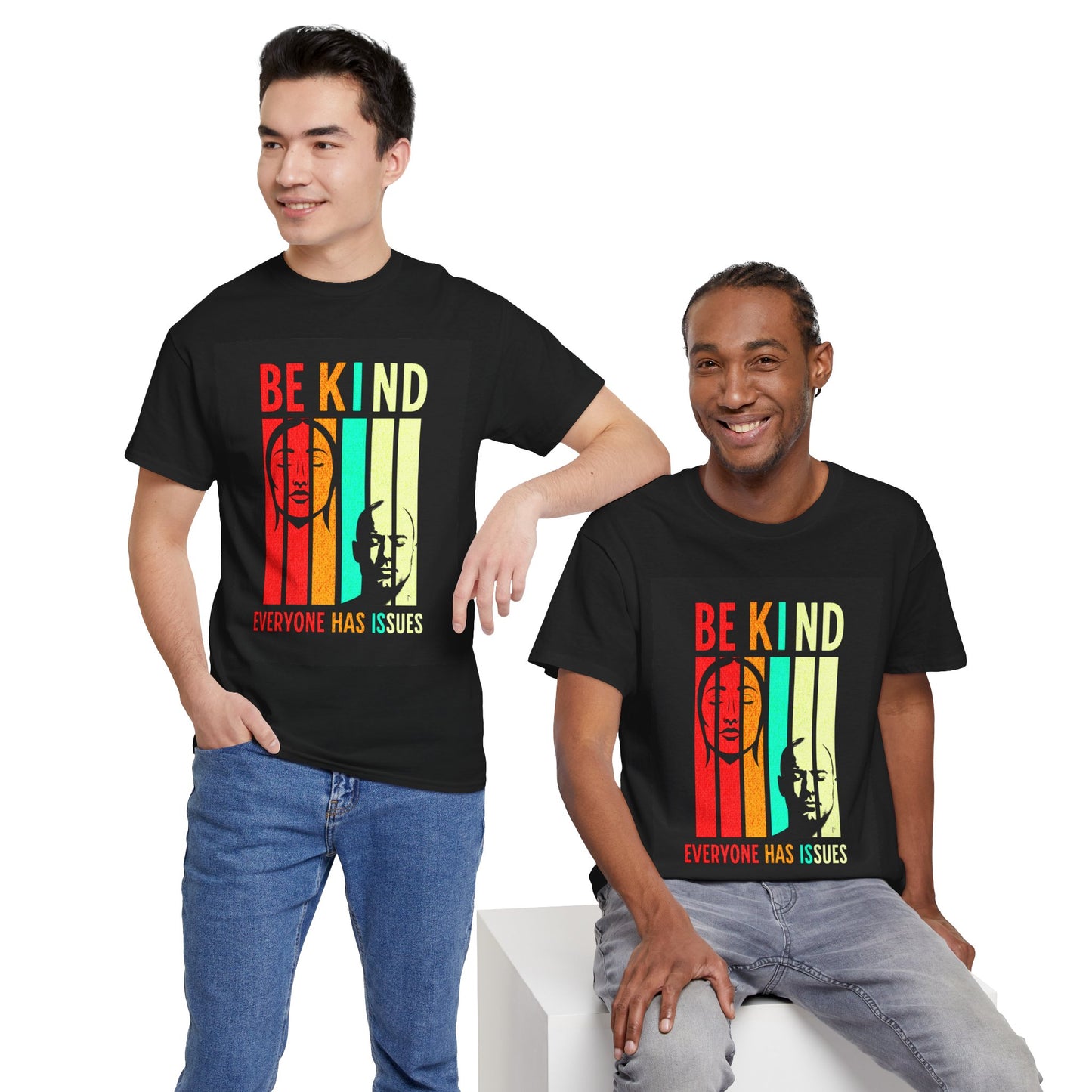 Be Kind Everyone Has Issues Unisex Heavy Cotton Tee